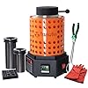 TOAUTO TRF3000 Resistance furnace 1+3KG Gold Melting Furnace 1800W 2102F Digital Smelting Furnace Kiln Kit Tool with Graphite Mold for Jewelry Recycling Melt Scrap Copper, Gold, Silver, Aluminum 110V