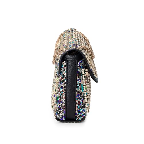 Gets Sparkly Rhinestones Clutch Purses for Women Purses and Handbags for Wedding Party Evening Crossbody Bag with Chain (1-Multi-Colored) by Gets - Used condition - Image 5