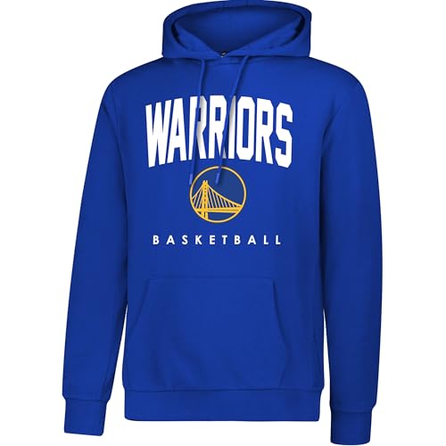 Ultra Game Mens NBA Official Super Soft Teamster Hoodie Sweatshirt Golden State Warriors Team Color Medium