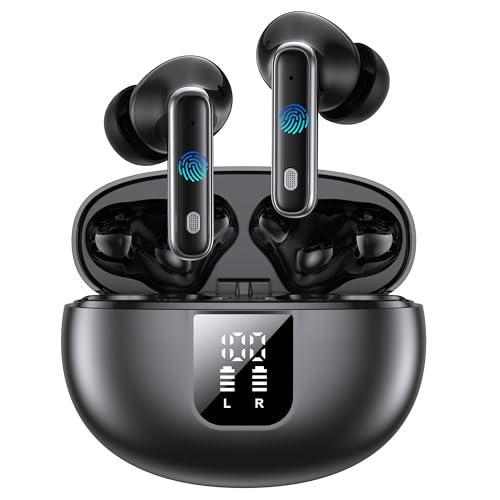 EUQQ Auriculares Inalambricos Bluetooth 6.1, Ajuste Cómodo, 6 mics ENC, 36H