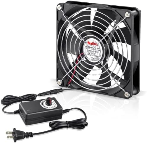 Wathai 140mm AC Fan 110V 120V Variable Speed for Reptile Cabinet Cooling