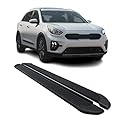 OMAC Seitenschweller Trittbretter Schweller kompatibel mit Kia NIRO I 2017-2022 Aluminium Schwarz