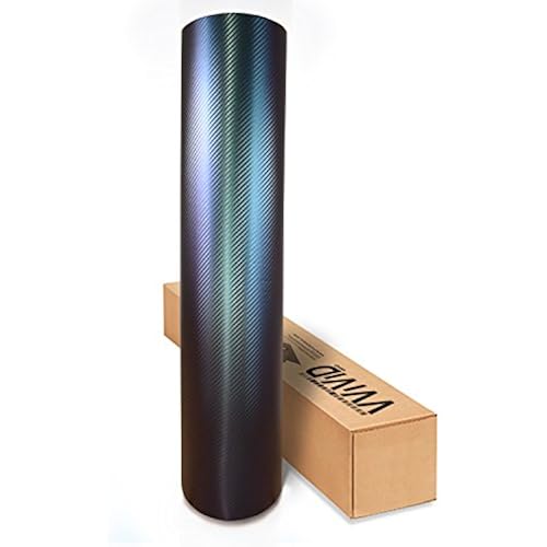 VVIVID® XPO Purple to Blue Chameleon Carbon Fiber Vinyl Wrap Roll w/Air-Release Technology (1ft x 5ft)