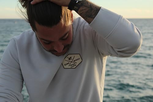 Sweat-shirt à col rond Surf Monkey en molleton premium durable - 2