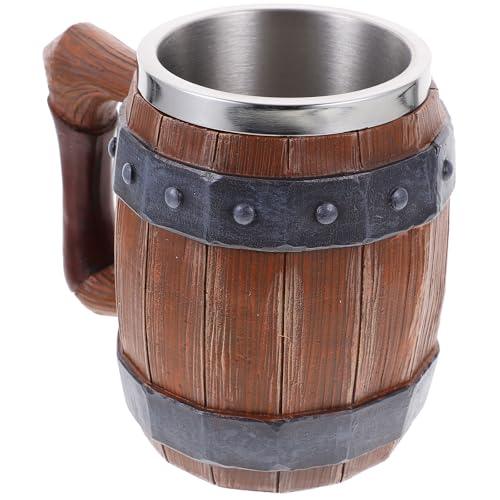 Jarra de cerveza de 600ml de acero inoxidable que mantiene el frío estilo barril 2