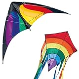 LENKDRACHEN - Spüren Sie die Kraft des Windes! Mit dem NUNCHAKU Rainbow MUSTHAVE bieten sich auch drachenbegeisterten Eltern, Geschwistern und Freunden tolle Herausforderungen und Unterhaltung. Lassen Sie sich von diesem Drachen in seinen Bann ziehen!