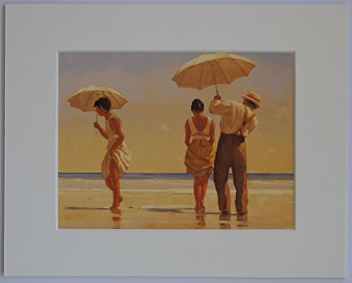 Mad Dogs by Jack Vettriano Mounted Art Print Picture (10" x 8" - 25cm x 20cm) Unframed