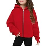 Associez ce doux sweat-shirt avec des leggings, des jeans, des shorts ou des jupes pour un look parfait. La veste à capuche est un choix pour le quotidien, le sport, les sorties, l'école, les voyages, etc. Sportive pour les filles, vestes de sport avec poches, tenues d'automne pour les filles, mode hivernale, style esthétique et décontracté