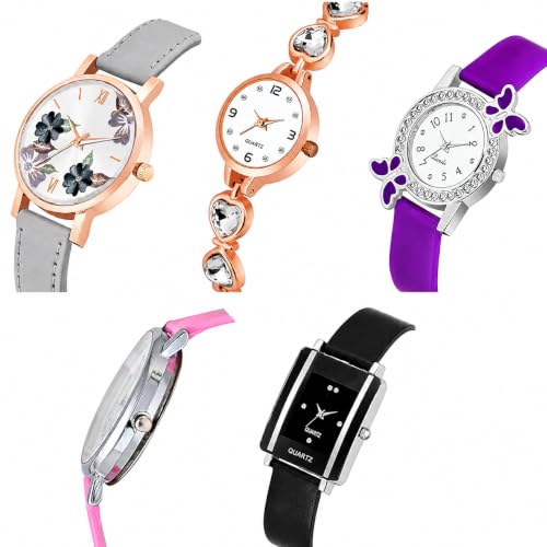 Image of Women's Fashion Analog Watch Combo Pack of 5