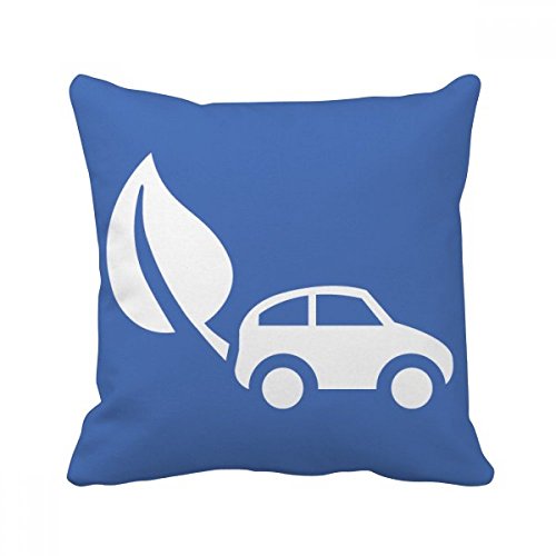 Coussin feuille d'énergie éco-responsable 40x40 cm pour déco canapé salon