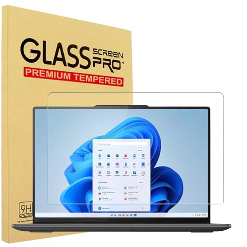 Tempered Glass Screen Protector for 2025 2024 Lenovo Yoga Pro 9i Gen 10/Gen 9 16 Inch Laptop, IdeaPad Pro 5 5i 16 inch Laptop Gen 10/Gen 9, 9H Hardness, HD Clear, Bubble Free, Anti Fingerprint