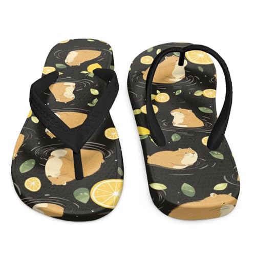 Girls Capybara Flip Flops Kids Slip on Thong Sandals Non Slip Summer Water Sport Shoes for Little Girls3