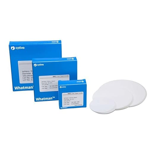 Whatman 10300211 Quantitative Filter Paper Circles, 2 Micron, Grade 589/3, 125mm Diameter (Pack