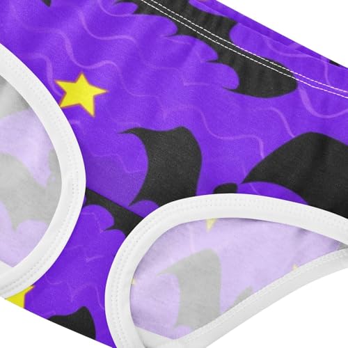 Florals Girls Underwear Toddlers 2t Cotton Panties Little Girl Halloween Black Bats Purple Undies Kids Briefs4