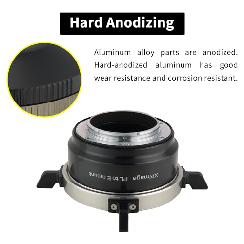 Ficha técnica XPIMAGE Anillo adaptador de montaje de lente PL-E compatible con lente Arri PL a Sony E System cámara digital sin espejo A7M3 A7M4 - Fernando Cortés