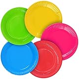 papel pintado color plata 🌟7 PULGADAS PLATO PAPEL-El diámetro de la platos de papel desechables es de 17,7 cm/7 pulgadas, hecho de cartón de pulpa de madera pura, saludable y respetuoso con el medio ambiente sin olor peculiar.