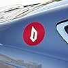 Duquesne University Secondary Logo Automotive Car Window Locker Circle Bumper Sticker #4