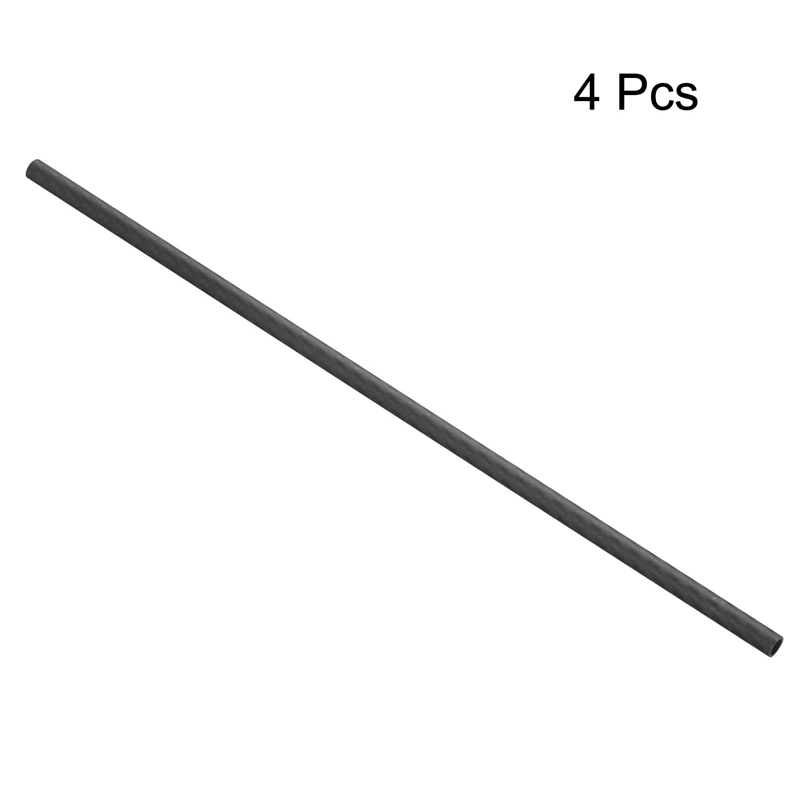 Produktbild von QUARKZMAN 4 Kohlefaserrohre – 6x8 Mm (ID/OD), 2x 330 Mm + 2x 500 Mm, Matte Oberfläche, 3K Gewickelt – Für RC Drohnen, Flugzeuge & DIY