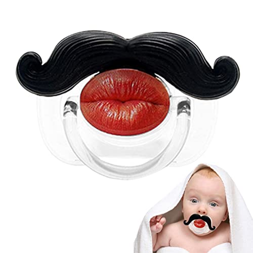 Imagen de Fowybe Chupete Bigote Besable Bigote ortodoncia para niños pequeños Silicona Suave y Seguro para bebés y niños pequeños Unisex