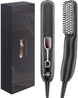 Beard Straightener Comb for Men, Tomight Portable Anti-Scald Hair Straightening Brush 5 Adjustable