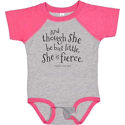 inktastic Though She Be But Little Shakespeare Quote Baby Bodysuit