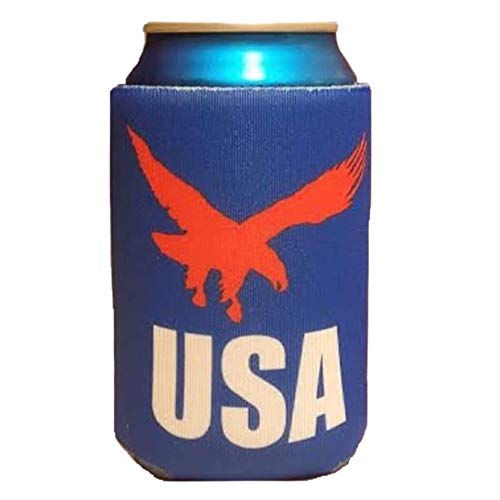 Patriotic Usa Can Cooler - Soaring Eagle - Collapsible Foam Koozie For Beer Cans #TOP14