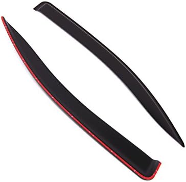 Tuningpros Window Visor Compatible with 2010-2017 Nissan NV200, DGWV2-839 Outside Mount Deflector Rain Guard Dark Smoke, 2 Pcs Set - 1