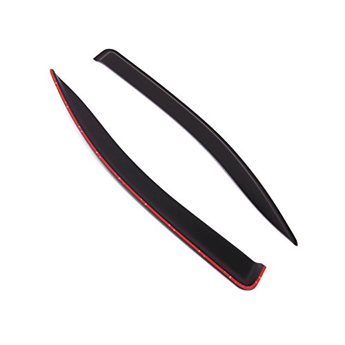 Tuningpros Window Visor Compatible with 2010-2017 Nissan NV200, DGWV2-839 Outside Mount Deflector Rain Guard Dark Smoke, 2 Pcs Set