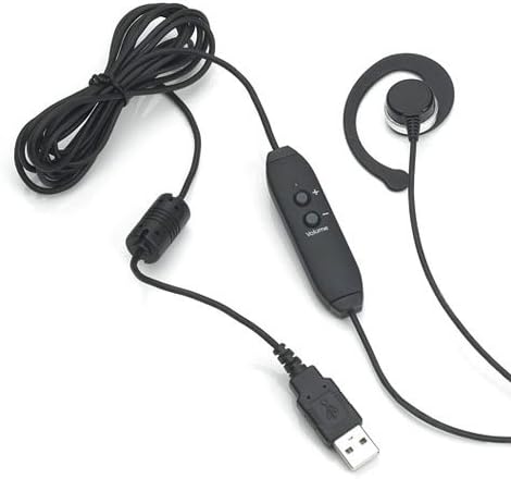 VEC Single Ear USB Headset with volume control