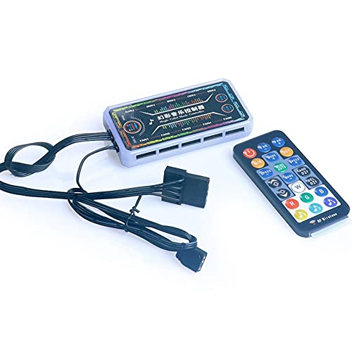 Controlador de ritmo de música, placa base de inducción síncrona AURA SYNC RGB Ventiladores Control remoto