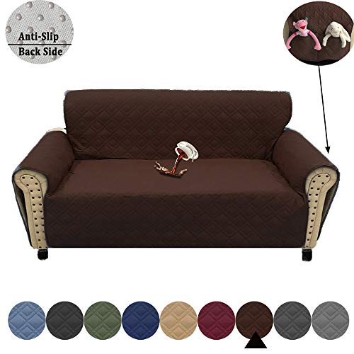 RBSC Home Sofa Cover 100% Waterproof with Anti-Skip Back and Side Pockets