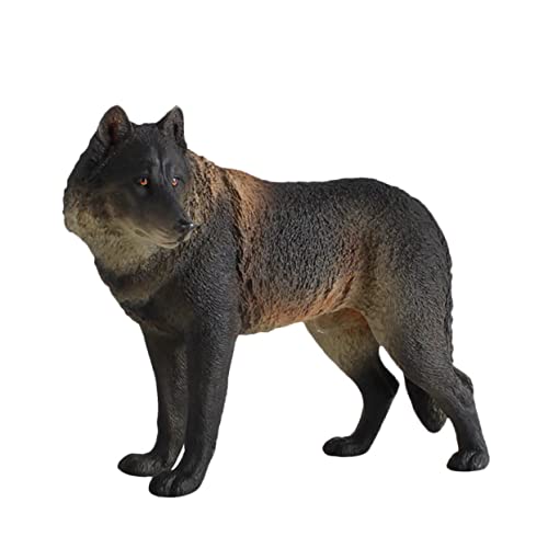 Modèle de loup réaliste pour projet scolaire et jeu créatif enfant