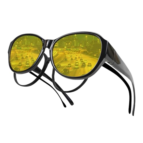 Polarized Fit Over Glasses Sunglasses for Women Men