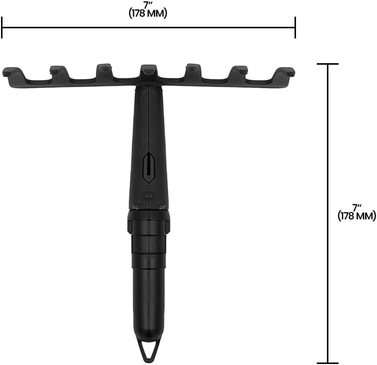 Zenport J0016-K1 Garden Multi Tool Bundle Includes Handle, Cultivator 2 Rakes