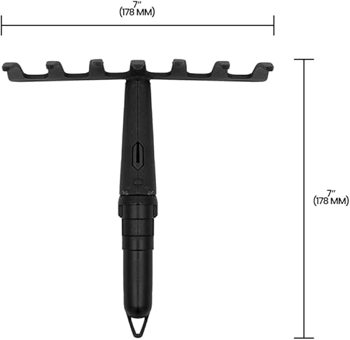 Miniatura 7 de Zenport J4007 - Accesorio para rastrillo de suelo, multiherramienta de jardín, color negro