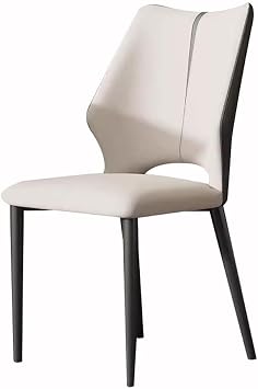 Artificial Leather Dining Chairs Modern Kitchen Living Room Lounge Counter Chairs Household Desk ChairSizeSize,ColorBeige