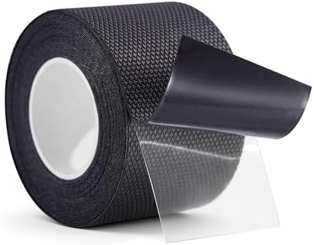 I-EASYDWW Gummigriffband, Rutschfestes Klebeband ohne Schleifpartikel, Starke Haftung, Wasserdicht und Flexibel für Griffe, Werkzeuge und Geräte, Zuschneidbar, (Schwarz, 5 cm x 5 m