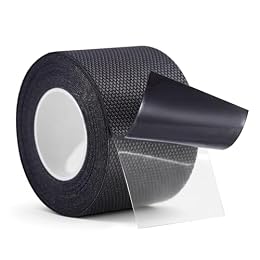 I-EASYDWW Rubber Grip Tape, Non-Abrasive Anti Slip Tape with Strong Adhesive, Waterproof Flexible Grip for Handles, Tools and Equipment, Easy to Cut, (2 in x 16.4 ft, Black)