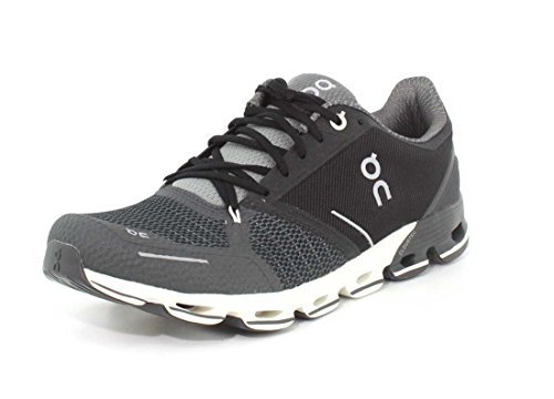 ON Cloudflyer Running Shoes - Mens - Black/White - UK 8