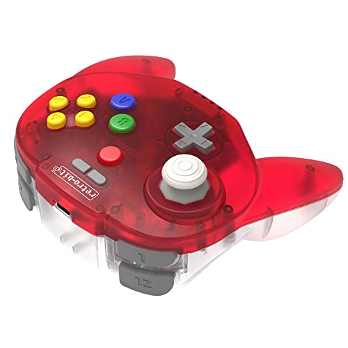 Rétrogaming Retro Bit Tribute64 2.4GHz Mantte sans Fil pour Nintendo 64SwitchPCMac Clear - vue 3