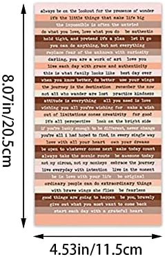 Haowul Quote Stickers 8 Sheets Vintage Scrapbook Stickers Phrase Word Lables for Art Journal Planners Diy Craft Notebook Collage Album