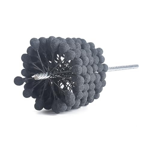 Image of Garhgi 4 Inch (101.6mm) Flexible Cylinder Hone Tool 240 Grit Resilient Ball | Silicon Carbide for Engine Restoring Crosshatching Surface Finishing Edge Rounding on Mild Steel Stainless Steel Cast Iron