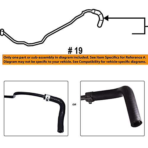 Throttle Body Inlet Heater Hose, Heater Inlet Pipe 25192905 55569809 For Chevrolet Cruze 08-17 Sonic 1.8L 1.6L Saturn Astra And 2016 Cruze Limited #TOP5