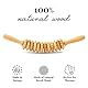 Tuuli Accessories Anti Cellulite Massage Massagegerät Massageroller Roller mit Griff Maderotherapie aus Holz, für Beine, Oberschenkel, Bauch, Körper