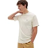 Vans Camiseta con Logotipo en el Pecho Izquierdo para Hombre - Camisa, Semilla Perla-Negro, M