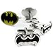 kilofly Cufflinks Combo [Set of 2 pairs] - Double Batman, with Velvet Gift Box