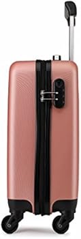 Kono Lichtgewicht Cabine Koffer 55x35x20cm Harde Shell ABS Bagage met 4 Wielen Carry On Hand Travel Koffers, Grijs, 19 inch