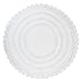 DII Ultra Soft Spa Cotton Crochet Round Bath Mat or Rug Place in Front of Shower, Vanity, Bath Tub, Sink, and Toilet, 28" - White