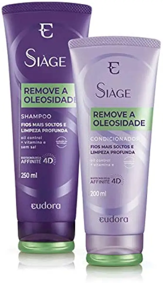 KIT EUDORA SIÀGE REMOVE A OLEOSIDADE SHAMPOO + CONDICIONADOR