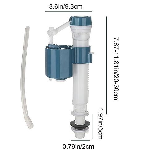 Universal Toilet Cistern Fill Valve Replacement, Adjustable Quiet Toilet Float Inlet Valve - Image 2